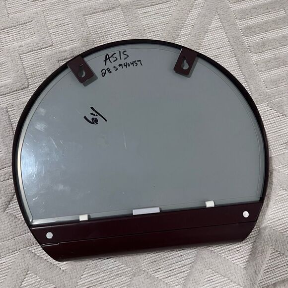 Maroon Wall Mirror with Shelf Pocket - Picture 5 of 7
